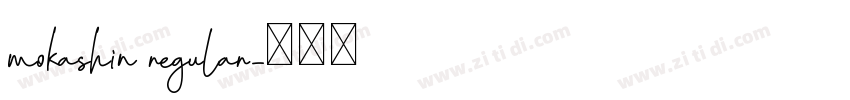mokashin regular字体转换